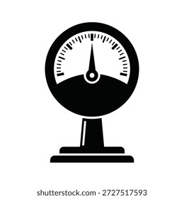 Einfaches Badwaage-Symbol in Schwarz-Weiß-Design