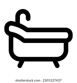 Simple Bathtub icon. The icon can be used for websites, print templates, presentation templates, illustrations, etc