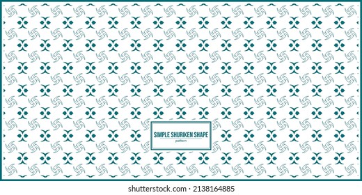 simple batik pattern with multiple shuriken shape