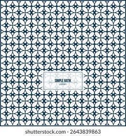 simple batik pattern with symmetrical shape