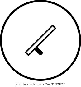 Simple Batons Symbolizing Law Enforcement and Security in a Clean Circle Design