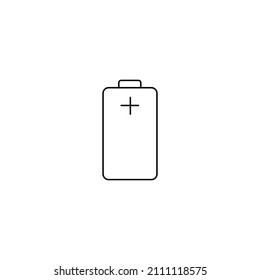 Einfache Vektorliniensymbole mit Batterien. Enthält Symbole wie z. B. Ladestation, Recycling, Telefonaufladung, Akkubetriebsdauer und mehr. Bearbeitbar Stroke free uns