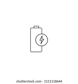Simple de Iconos de línea de vectores relacionados con baterías. Contiene iconos como Estación de carga de coches, Reciclaje, Carga de teléfono, Tiempo de duración de la batería y más. Stroke editable nos libera