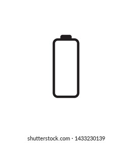 Simple battery flat icon design vector