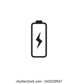Simple battery flat icon design vector
