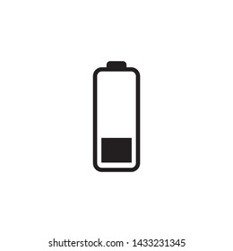 Simple battery flat icon design vector