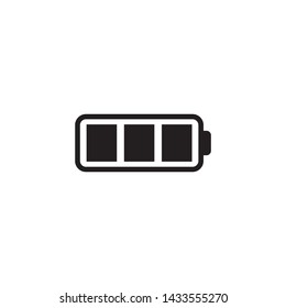 Simple battery flat icon design vector