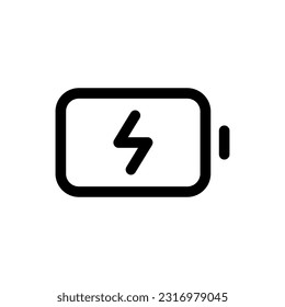 Icono de batería simple. El icono puede utilizarse para sitios web, plantillas de impresión, plantillas de presentación, ilustraciones, etc