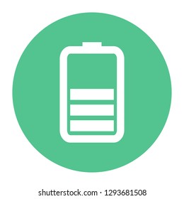 Simple battery icon. Battery charge icon