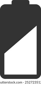 Simple battery icon. Minimalist battery icon.