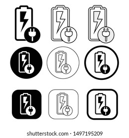 Simple battery icon sign design