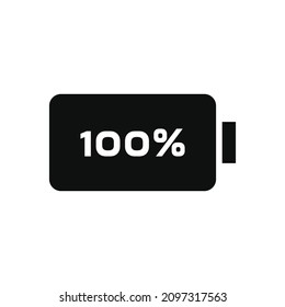 Simple battery icon vector design