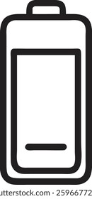 Simple Battery Icon Vector Illustration