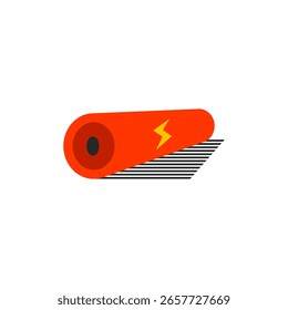 Ilustración de diseño de Vector de batería simple 