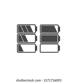 Simple battery vector icons for your needs. vector icons There are multiple bar battery vector icons with suitable colors