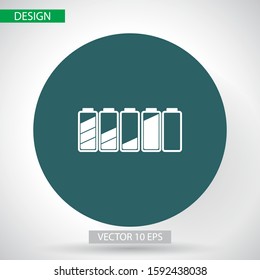 Simple battery vector icons for your needs. vector icons There are multiple bar battery vector icons with suitable colors
