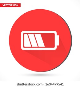 Simple battery vector icons for your needs. vector icons There are multiple bar battery vector icons with suitable colors