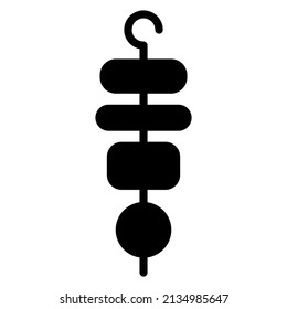 simple BBQ satay icon design, best used for web, banner, flayer or application