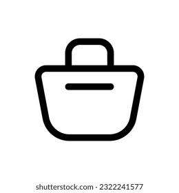 Simple Beach Bag icon. The icon can be used for websites, print templates, presentation templates, illustrations, etc