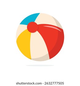 Simple beach ball icon vector illustration graphic