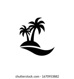 simple beach icon Design Vector