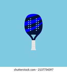 Simple beach tennis racket template.