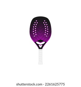 Simple beach tennis racket template.