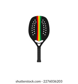 Simple beach tennis racket template.