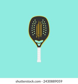 Simple beach tennis racket template.