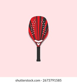 Simple beach tennis racket template.