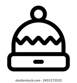 Simple Beanie icon. The icon can be used for websites, print templates, presentation templates, illustrations, etc