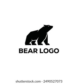 logotipo creativo de oso simple. logotipo inspirador