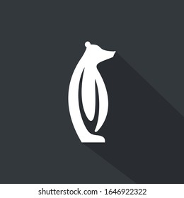 Simple Bear flat - Icon Illustration