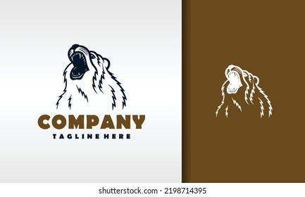 das einfache Bärenraupenlogo