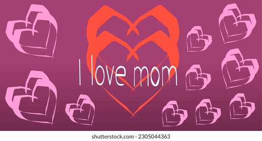 simple and beautiful background design with mother's day theme.