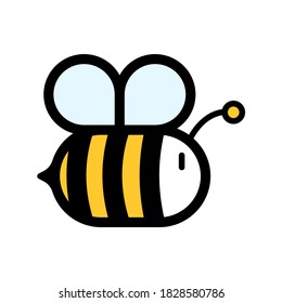 Simple and beautiful bee design For decorating honey products