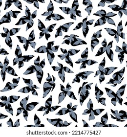 Simple and beautiful butterfly seamless pattern,