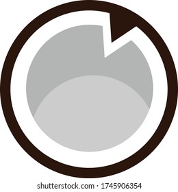 Simple and beautiful coconut vector illustration for any occasion.
