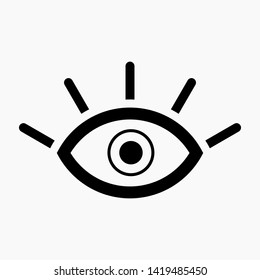 Simple and beautiful eye vector icon. Vector icon.