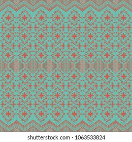 simple and Beautiful floral and geometric vector seamless pattern, great for textile, fabric, wallpaper, packaging and wrapping paper, cover of diary, woodcutting, stone or pottery works. 