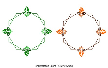 Simple Beautiful Flower Frame for Decoration Design