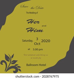 simple beautiful invitation wedding card