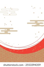 Simple and beautiful Japanese Pattern Background Clip Arts
