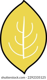 Simple beautiful leaf icon illustration