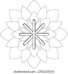 Um design de mandala simples, mas bonito.