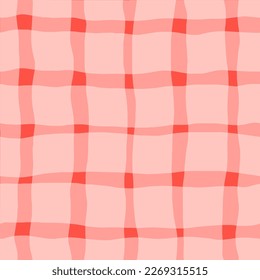 Sencillas y hermosas líneas monocromáticas sin inconvenientes. La textura de cuadros clásicos vectoriales en estilo retro. Fondo de líneas onduladas finas y gruesas dibujadas a mano.