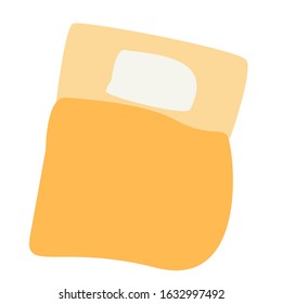 a simple but beautiful orange bed