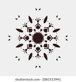 Simple but beautiful patterned unique circle ornament vector illustration