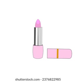 simple y hermoso lápiz labial rosa. simple