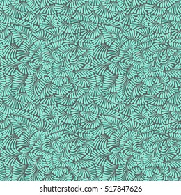 Simple and beautiful seamless pattern for design , pastel green wallpaper with swirls.